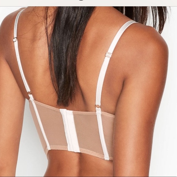 Victoria’s Secret Lightly-Lined Long Line Bustier The colour is coconut white - Picture 3 of 7